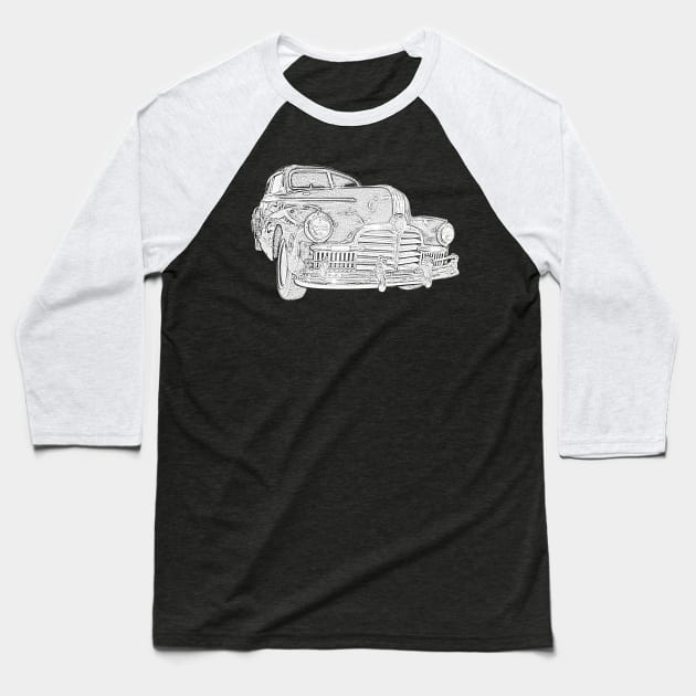 Vintage 1942 Pontiac Torpedo classic car Baseball T-Shirt by soitwouldseem